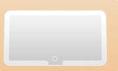 LED Car Sunshade Makeup Mirror with Adjustable Light